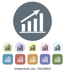 Graph icon set.Vector illustration
