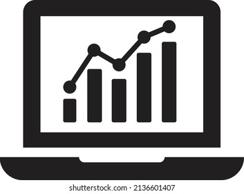graph icon showing financial progress