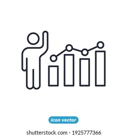 graph icon. statistics, analytics symbol template for graphic and web design collection logo vector illustration
