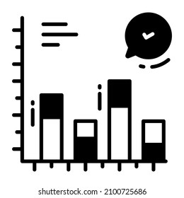 graph icon, Survey and Feedback, modern vector illustration 