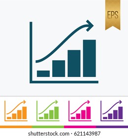 Graph Icon Symbol Vector Illustration