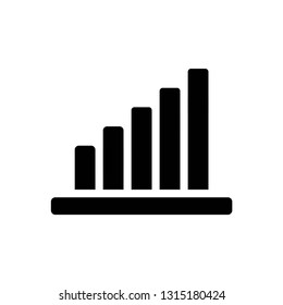 graph icon symbol vector. on white background