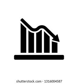 graph icon symbol vector. on white background
