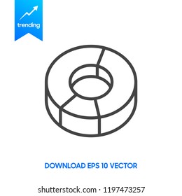 Graph Icon in trendy flat style isolated on grey background. Chart bar symbol for your web site design, logo, app, UI. Vector illustration, EPS10.
