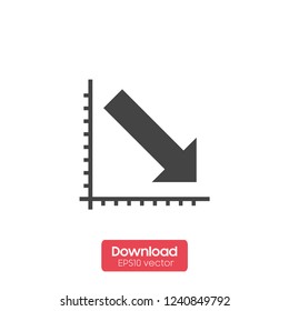 Graph Icon in trendy flat style isolated on grey background. Chart bar symbol for your web site design, logo, app, UI. Vector illustration, EPS10.