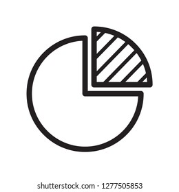 graph icon in trendy flat style 