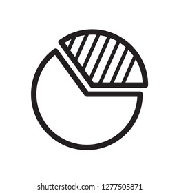graph icon in trendy flat style 