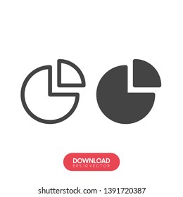 Graph Icon in trendy flat style isolated on grey background. Chart bar symbol for your web site design, logo, app, UI. Vector illustration, EPS10. - Vector
