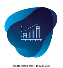 
Graph Icon in trendy flat style isolated on white background. Chart bar symbol for your web site design, logo, app, UI. Vector illustration, EPS10.