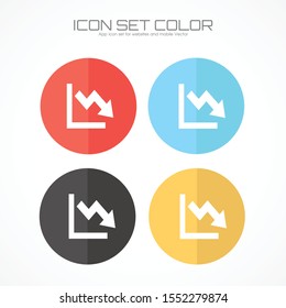 Graph icon in trendy flat style isolated on background. Graph icon logo, app, UI. icon Vector illustration, EPS10.