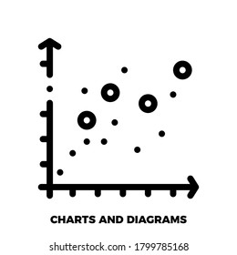 Graph Icon in trendy flat style isolated on white background. Chart bar symbol for your web site design, logo, app, UI. Vector illustration, EPS10.