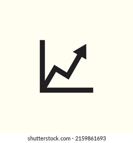 Graph Icon in trendy flat style. Chart symbol for your web site design, logo, app, UI. Vector illustration, EPS10