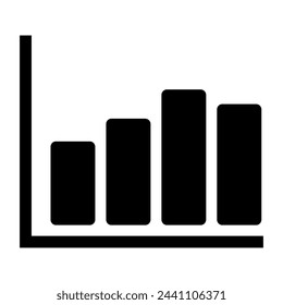 Graph Icon in trendy flat style isolated on grey background. Chart bar symbol for your web site design, logo, app, UI. Vector illustration, EPS10.