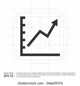 Graph Icon in trendy flat style isolated on grey background. Chart bar symbol for your web site design, logo, app, UI. Vector illustration, EPS10.

