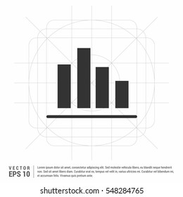 Graph Icon in trendy flat style isolated on grey background. Chart bar symbol for your web site design, logo, app, UI. Vector illustration, EPS10.

