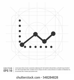Graph Icon in trendy flat style isolated on grey background. Chart bar symbol for your web site design, logo, app, UI. Vector illustration, EPS10.

