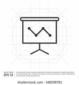 Graph Icon in trendy flat style isolated on grey background. Chart symbol for your web site design, logo, app, UI. Vector illustration, EPS10.

