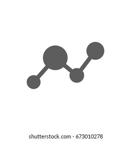 Graph icon in trendy flat style isolated on white background. Symbol for your web site design, logo, app, UI. Vector illustration, EPS
