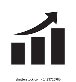 Graph icon in trendy outline style design. Vector graphic illustration. Suitable for website design, logo, app, and ui. EPS 10.