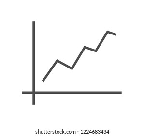 Graph icon . Vector