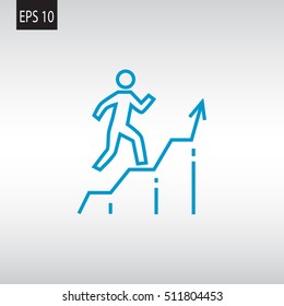  Graph icon vector.