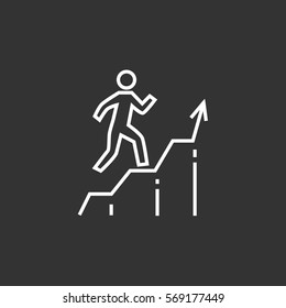  Graph icon vector.