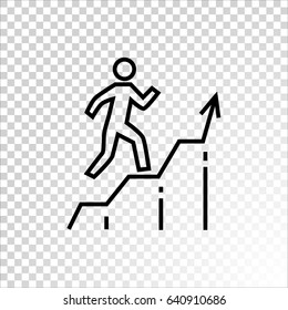  Graph icon vector.