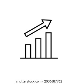 graph icon vector, graph chart icon, Chart icon vector.