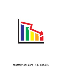 graph icon vector design template