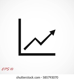 Graph Icon, Vector EPS 10 illustration style