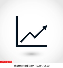 Graph Icon, Vector EPS 10 illustration style