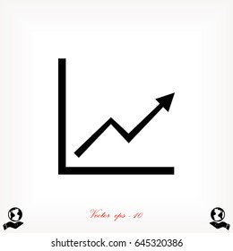 Graph Icon, Vector EPS 10 illustration style