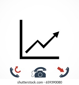 Graph Icon, Vector EPS 10 illustration style