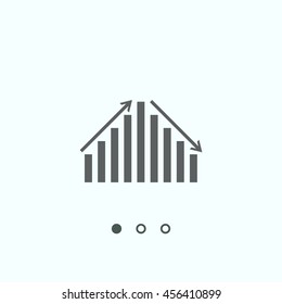 graph Icon, vector, icon flat