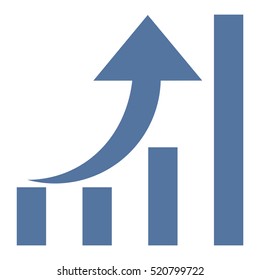 Graph Icon Vector flat design style