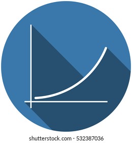 Graph Icon Vector flat design style