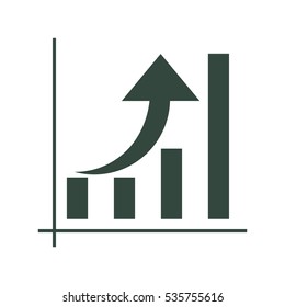 Graph Icon Vector flat design style