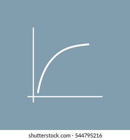 Graph Icon Vector flat design style
