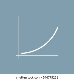 Graph Icon Vector flat design style