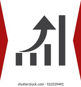Graph Icon Vector flat design style