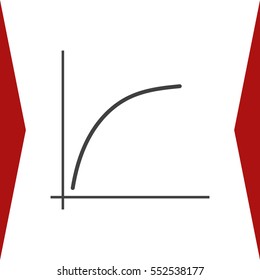 Graph Icon Vector flat design style