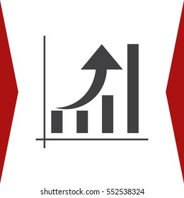 Graph Icon Vector flat design style