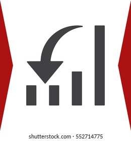 Graph Icon Vector flat design style