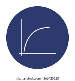Graph Icon Vector flat design style