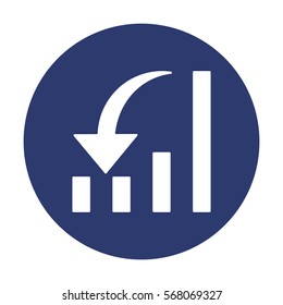 Graph Icon Vector flat design style