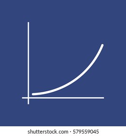 Graph Icon Vector flat design style