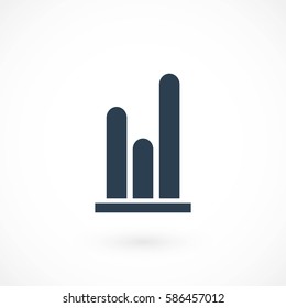 graph icon vector, flat design best vector icon