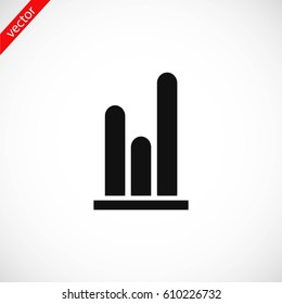 graph icon vector, flat design best vector icon