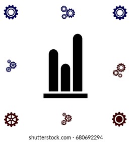 graph icon vector, flat design best vector icon