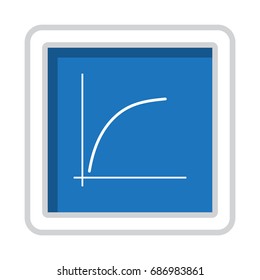 Graph Icon Vector flat design style